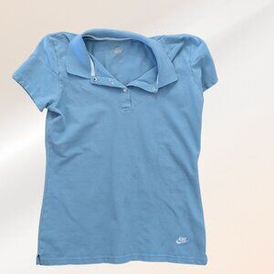 Women's Nike Polo - Light Blue - Large